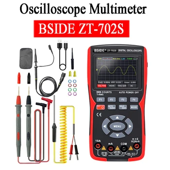 BSIDE ZT-702S 2İn1 Dijital Osiloskop Multimetre Gerçek zamanlı Örnekleme Hızı 48MSa / s True RMS 1000V Profesyonel Test Cihazı