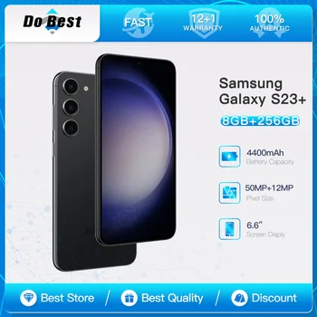 Orijinal Samsung Galaxy S23 Artı S916U1 5G Cep Telefonu S23+ NFC 6.6 