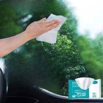 Otomobil camı Mendil Pratik ve Kolay Temizlenebilir Yağ Filmi Temizlik Maddesi Yağ Filmi Temiz Ön Cam Dekontaminasyonsuz Yıkama