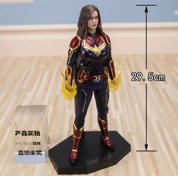 28 cm Marvel Avengers Kaptan Marvel Sınırlı Sayıda Heykeli PVC Action Figure Koleksiyon Model Oyuncak