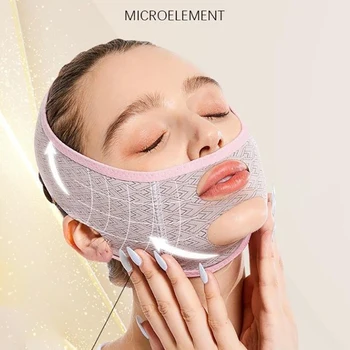 3D Kullanımlık Nefes Güzellik Kadınlar Anti Kırışıklık Zayıflama Bandaj V Şekillendirici Tam Yüz Germe Uyku Maskesi