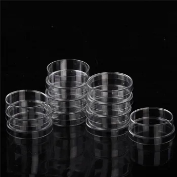 10 ADET Pratik Steril Petri Kapları Kapaklı Laboratuvar Plaka Bakteriyel Maya Kimyasal Enstrüman Laboratuar Malzemeleri