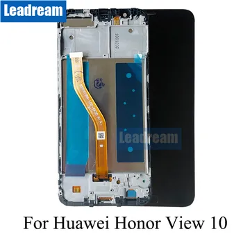 AMOLED lcd ekran için Çerçeve ile Huawei Onur V10 Görünüm 10 BKL-AL00 BKL-AL20 OLED lcd ekran dokunmatik ekranlı sayısallaştırıcı grup