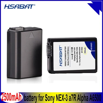 HSABAT NP-FW50 NP FW50 2500mAh Pil Sony Alpha a6500 a6300 a7 7R a7R a7R II a7II NEX - 3 NEX-3N NEX-5 Piller