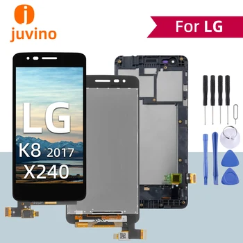 Juvino LG K8 2017X240 LCD Orijinal Ekran ve Dokunmatik Ekran Sensörü Sayısallaştırıcı Meclisi Onarım Araçları ıle