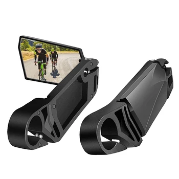 2 adet Bisiklet Aynası Bisiklet Dikiz Aynası Katlanabilir 360 Derece Dönen Dikiz Bisiklet Aynaları Gidon güvenlik Aynası