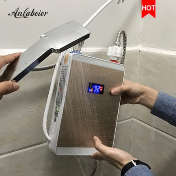 Sonsuz sıcak su kullanılan anlık elektrikli sıcak su ısıtıcı tankless akıllı duş su ısıtıcı