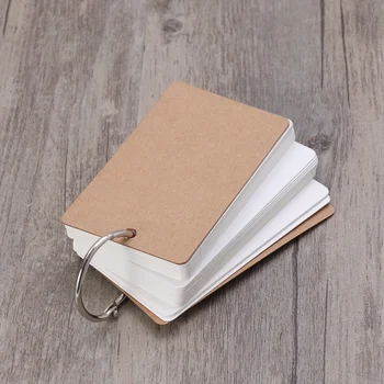 50 Sayfa Aksesuarları Yapışkan Notlar Mini Kitap Pad Flash Kartları DIY Tebrik Dizüstü