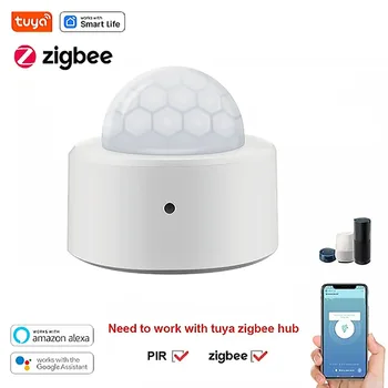 Tuya ZigBee PIR Hareket Sensörü Akıllı Ev İnsan Vücudu Kızılötesi Dedektör Güvenlik Akıllı Yaşam Alexa Google Ev İle Çalışır