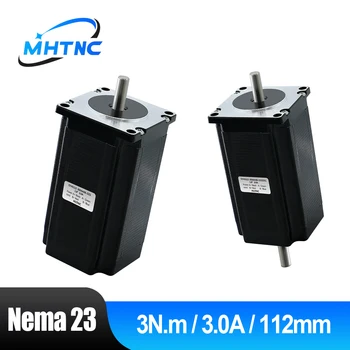 MHTNC Nema23 57HS112 Step Motor 2 fazlı 4 Uçlu 3N.m 3A 112mm uzunluk D 6.35 mm/8mm mil CNC 3D Yazıcı Monitör Ekipmanları