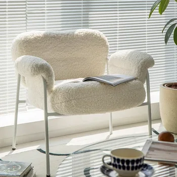 Yeni Stil Modern İskandinav Moda Lüks Yemek Sandalyesi Oyuncak Kadife Sandalyeler Yumuşak Ofis Makyaj Tabureleri Dinlenme Kahve Cafe Loft