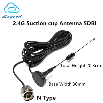 2.4 G vantuz çok yönlü anten N erkek RG174 10cm-20m uzatma kablosu Bluetooth WiFi modülü