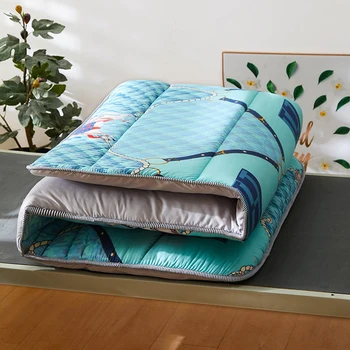 Katlanabilir Matela yatak odası mobilyası Siyah Çift Kişilik yatak Şişme Uyku Paspaslar Zemin Futon Yatak Tatami