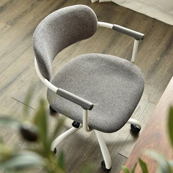 Modern Kumaş büro sandalyeleri Döner oyun sandalyesi İskandinav Ev Mobilya Arkalığı Öğrenci bilgisayar sandalyesi Kız Yatak Odası makyaj Koltuğu