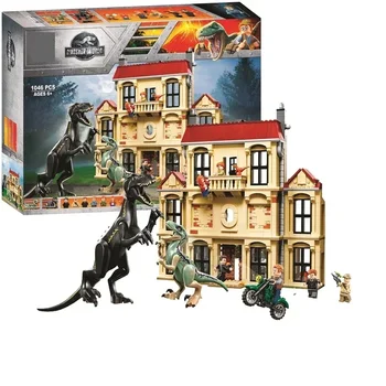 Stokta YENİ 75930 Dinozor Dünya Indoraptor Rampage At Lockwood Emlak Modeli Yapı Taşları çocuk oyuncakları Noel hediyeleri olarak