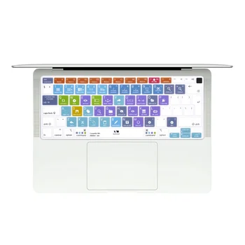 Kısayol Silikon Klavye Kapağı AB Versiyonu Yeni MacBook Air 13 inç için A2179 A2337 Yayımlanan 2023 2022 2021 2020 Dokunmatik KİMLİK