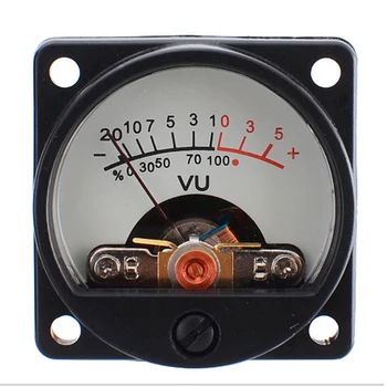 6 V-12 V Panel VU metre sıcak arka ışık kayıt VU Panel metre ses seviyesi Amp metre