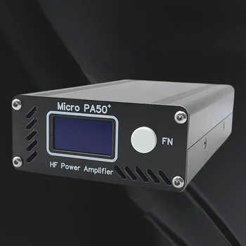 Mikro PA50 artı SW HF güç amplifikatörü 50W 3.5 MHz-28.5 MHz 1.3 İnç OLED Ekran ile Güç / SWR Metre + LPF Filtre Radyo için