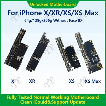 Tamamen Test Edilmiş Orijinal Anakart iPhone XS İçin Max Temizlenmiş iCloud Ve Unlocked iPhone XR Anakart Tamir Yok Destek Güncelleme