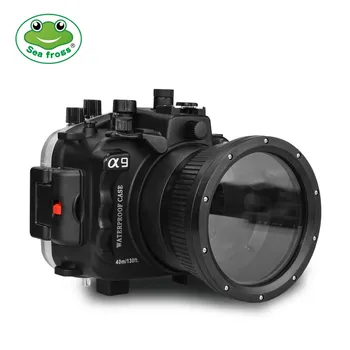 Seafrogs 40 m 130ft Sualtı Dalış kamera muhafazası Çantası Sony A9 Kamera Su Geçirmez Kılıf Sony A9