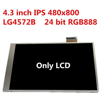 4.3 inç LCD ekran renkli ekran Kapasitif Modülü 800x480 RGB çözünürlük LG4572B sürücü IC beyaz LED tam görüş yönü