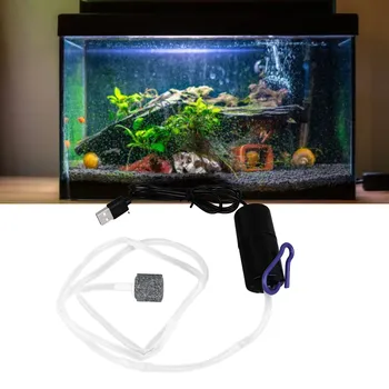 Mini USB Akvaryum hava pompası USB Balık Tankı hava pompası Sessiz Enerji Tasarrufu Çok Fonksiyonlu Taşınabilir Mini USB Akvaryum Oksijen hava pompası