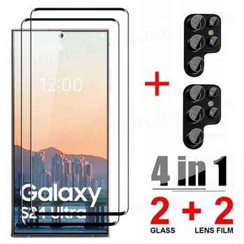 Samsung S24 Ultra Temperli Cam Arka Kamera Lens Filmi Ekran Koruyucu İçin Samsung Galaxy S22 S23 S24 Ultra S24Ultra Cam