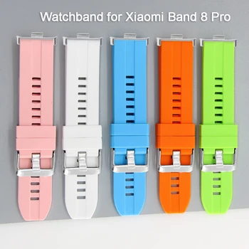 Yumuşak TPU Bileklik Xiaomi Band için 8 Pro Yedek Kayış Kemer Miband 8pro Silikon Bilezik