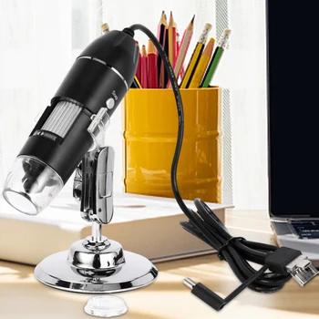500X / 1000X / 1600X USB Dijital Mikroskop Taşınabilir Mikroskop El Dijital Mikroskop Elektronik Tamir için