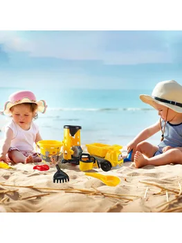 Plaj Kum oyuncakları seti / Kum Oyuncakları ile plaj kovası Kürek Aracı Kiti | Sandbox Oyuncaklar Bebekler için Seyahat