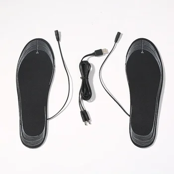 Isıtma astarı yıkanabilir çok fonksiyonlu USB elektrikli ayak ısıtıcı Unisex elektrikli ısıtma tabanlık ayak sıcak çorap ped Mat