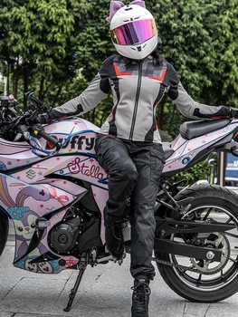 Yaz Nefes Örgü DUHAN Motosiklet Ceket Motosiklet kadın Sürme Giyim Motokros Moto koruyucu donanım