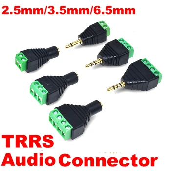 Kulaklık Ses Jakı 2.5 mm/3.5 mm/6.35 mm Konnektör Stereo Adaptör RCA Mono Kanal Vidalı Terminal Ses Mono Kanal Fişi