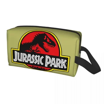 Seyahat Jurassic Park makyaj çantası Moda Dinozor Dünya Makyaj kozmetik düzenleyici Kadın Güzellik Depolama Dopp Kiti Durumda