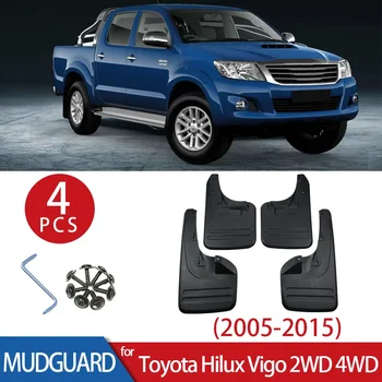 Toyota Hilux Vigo 2005-2014 için Splash Muhafızları Çamur Flaps Kalıplı Ön ve Arka çamurluk koruyucu Çamurluklar Çamurluk Aksesuarları