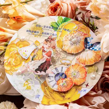 10 Adet dekorasyon çıkartması 3D Etkisi Kendinden Yapışkanlı Kırtasiye Sticker Vintage Çiçek Açan Çiçek Scrapbooking Sticker DIY Malzemeleri