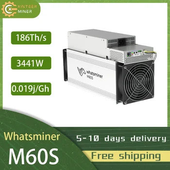 Yeni MicroBT WhatsMiner M60S 186T madencilik SHA-256 algoritması Ücretsiz Kargo