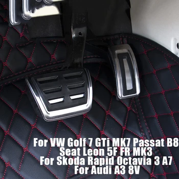 Araba Yakıt Hızlandırıcı Fren Pedalları Kapak VW Golf 7 GTı MK7 Passat B8 Koltuk Leon 5F FR MK3 Skoda Hızlı Octavia 3 A7 Audi A3 8V