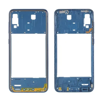 Samsung Galaxy A30 SM-A305 Mavi / Siyah / Gri Renk Arka Arka Konut Çerçeve Plaka Orta Kapak