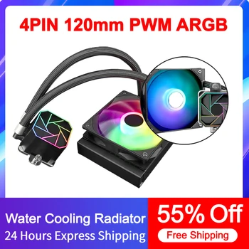 PC CPU Su Soğutma Bilgisayar Soğutucu AIO RGB ARGB Sıvı Fan Ventilador Radyatör LGA115X/1200/1700/2011 Kare / 2066 AM4 / AM5