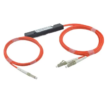 LC UPC MİNİ PLC 1X2 Çok Modlu LC fiber optik sıyırıcı 1x2 LC pc plc ayırıcı / 1x2 FBT 850nm PLC ayırıcı Ücretsiz kargo