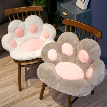70 * 60cm Kawaii Kedi Pençe peluş oyuncaklar Sevimli Yumuşak Dolması yer minderi Sandalye Kanepe Butt Pad Ev Odası Dekorasyon için Ofis Şekerleme Bebek