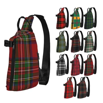 Stewart Siyah Modern Orijinal İskoç Tartan omuz çantaları Göğüs Çapraz Göğüs Çantası Çapraz Rahat askılı çanta seyahat el çantası