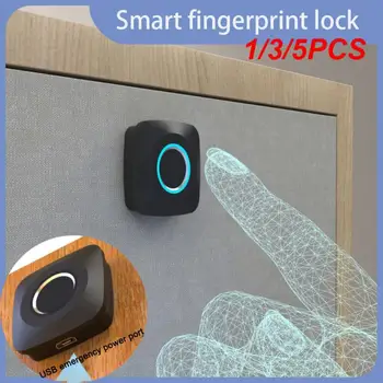 1/3/5 ADET parmak izi kilidi Akıllı dolap Kilidi s Biyometrik Anahtarsız Mobilya Çekmece Dolap Dolap parmak izi kilidi s Çekmece İçin