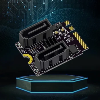M2 To SATA3.0 Genişleme Kartı PCI-E3. 0 ANAHTAR A + E WİFİ M. 2 SATA JMB582 Çip PC Sunucuları Tüketici Elektroniği/HARİCİ depolama