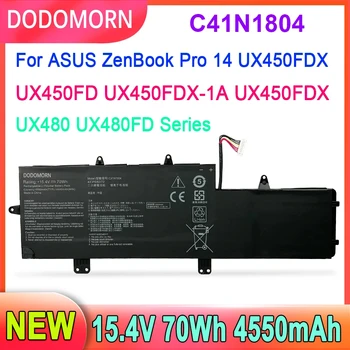 15.4 V C41N1804 Pil İçin ASUS ZenBook Pro 14 UX450FDX UX450FD UX480 UX480FD UX450FDX-1A UX450FDX Dizüstü 70WH