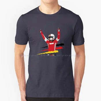 Fanart Yarış T Shirt %100 % Pamuk Tee Sebastian Vettel Spor Yarış Takımı Grand Prix Yarış Arabası Motor Sporları Sürücü