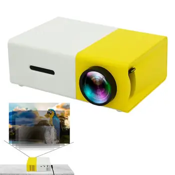 Projektör YG300 Mini Taşınabilir Film Projektör YG300 Kullanımı Kolay Çok Fonksiyonlu LED Projektör Ev Sineması Ve
