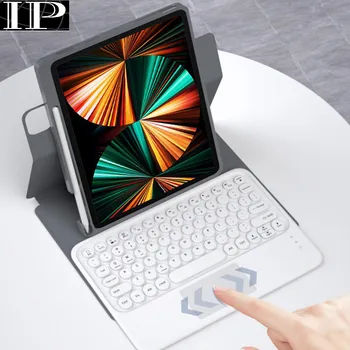 Sihirli kablosuz klavye iPad kılıfı 10.2 Hava 3 Pro10. 5 Air4 10.9 Pro11 Touchpad Teclado sem fio Kapak için iPad Manyetik Tuş Takımı