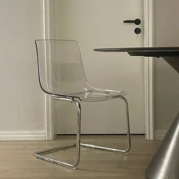 Ofis Mutfak Cesca yemek sandalyeleri İskandinav Modern Akrilik şeffaf Sandalye Restoran Parti Sillas Para Comedor Mobilya